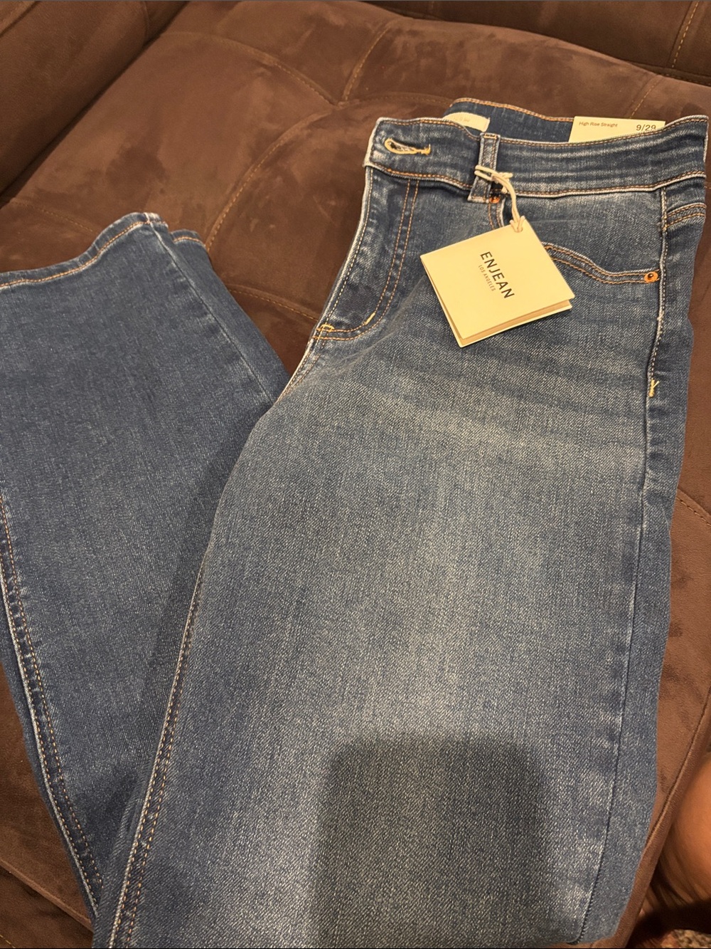 Enjean High-Rise Women's Blue Jeans